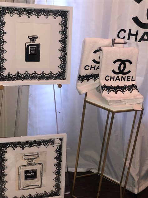 chanel bathroom set|chanel inspired bathroom decor.